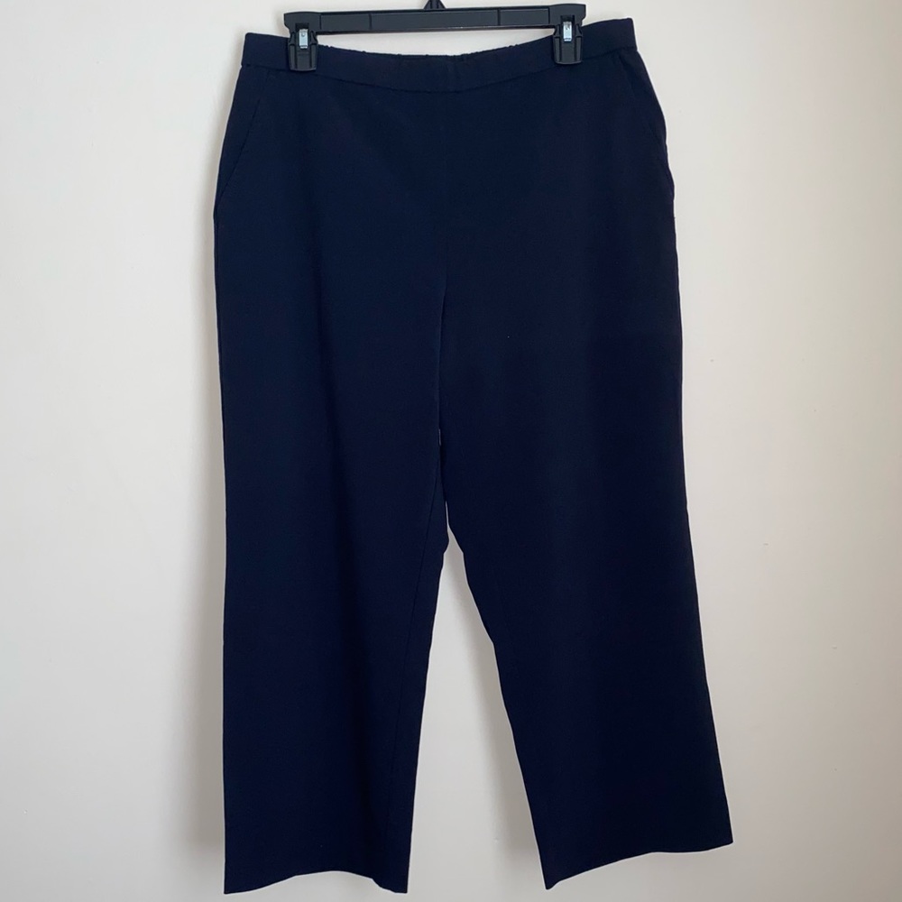 Sag Harbor Stretch Petite Navy Pants - 12P